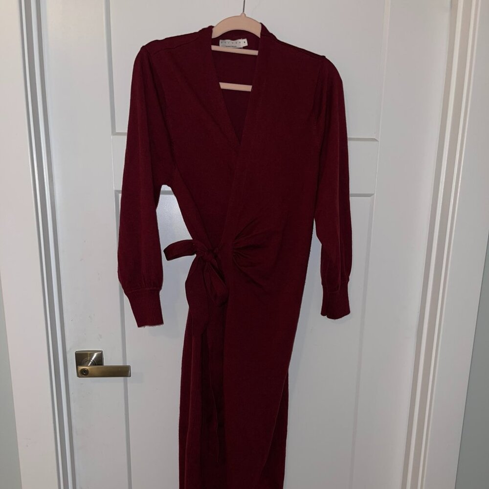 Wrap Sweater Dress